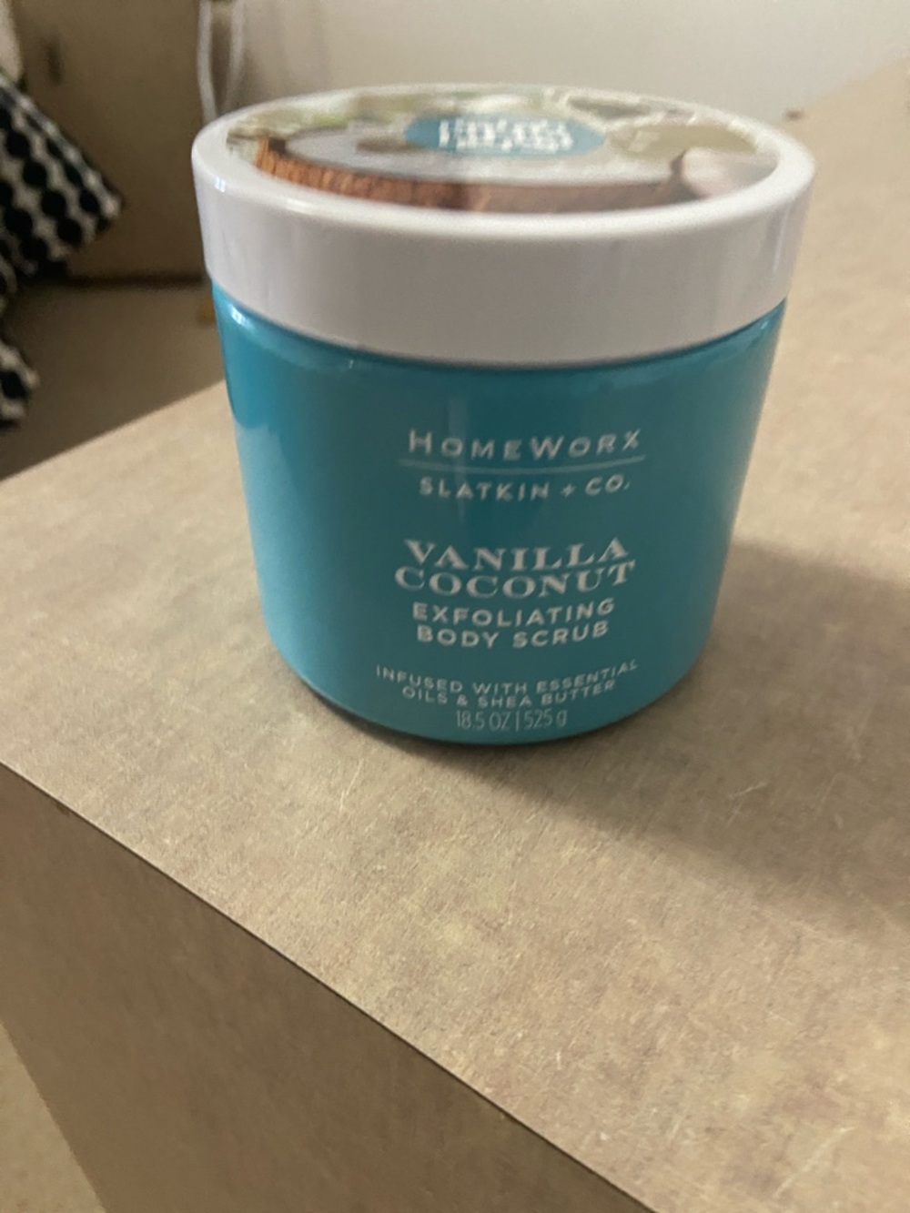 NEW HOMEWORX, Harry Slatkin + Co Vanilla Coconut Exfoliating Body Scrub .